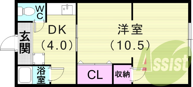 2階の間取り図