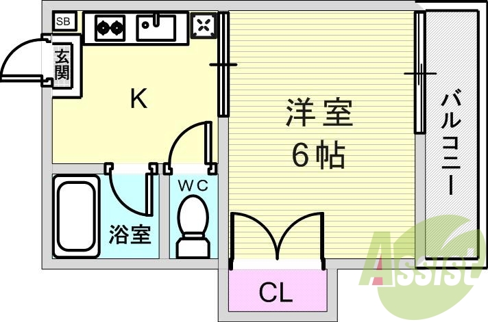 1階の間取り図