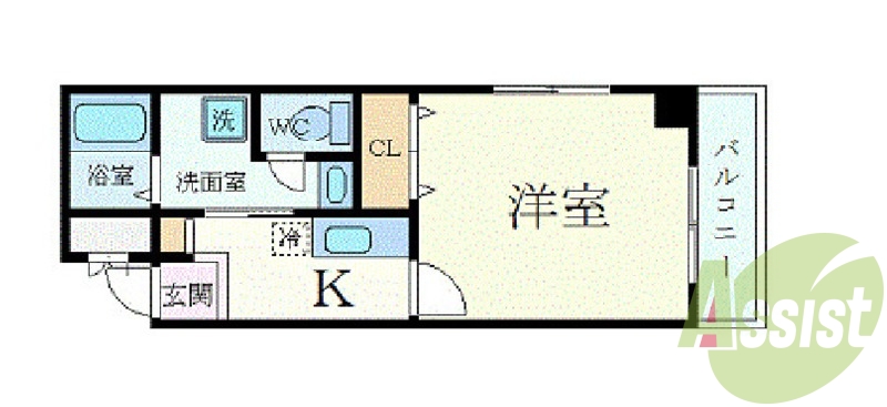 6階の間取り図