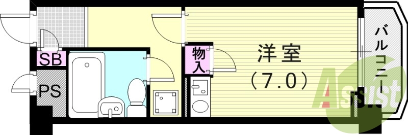 4階の間取り図