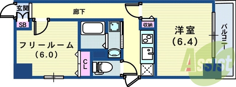 6階の間取り図