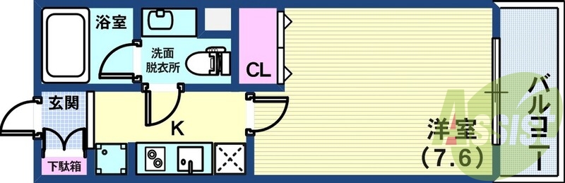 4階の間取り図