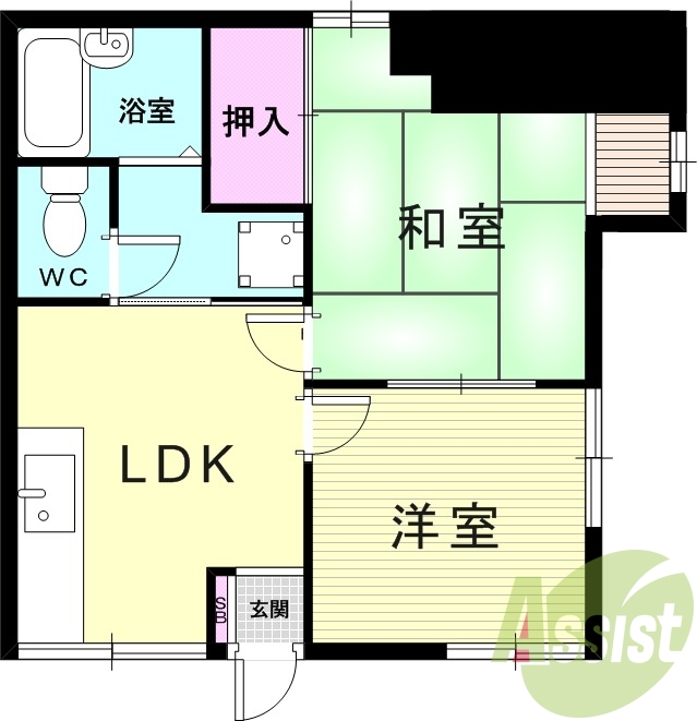 1階の間取り図