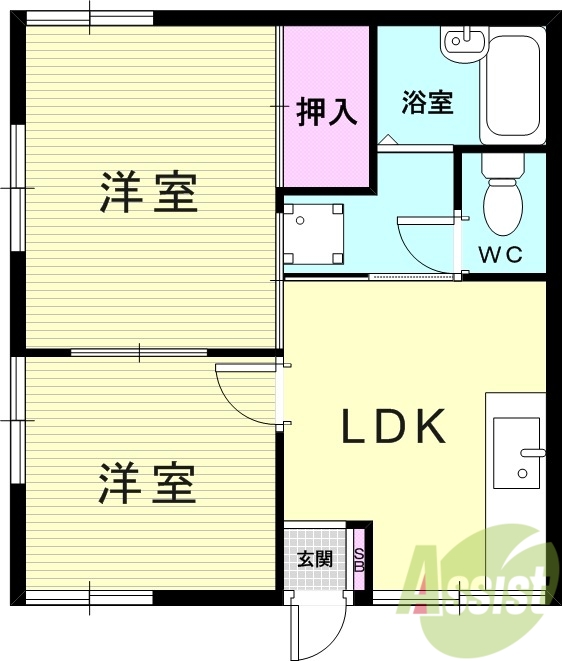 1階の間取り図