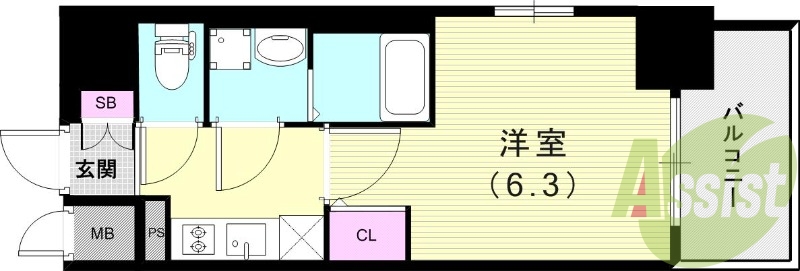3階の間取り図