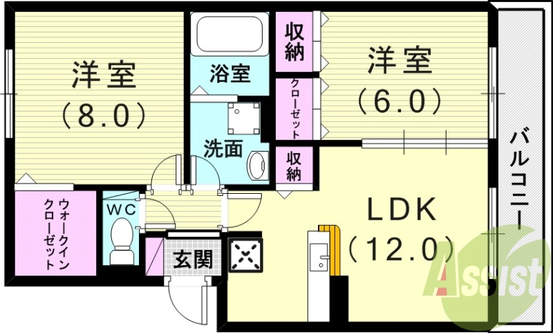 1階の間取り図