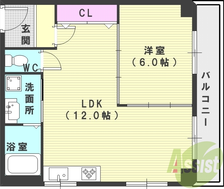 5階の間取り図