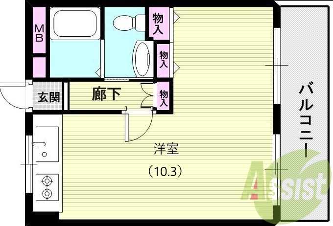 2階の間取り図