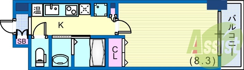 4階の間取り図