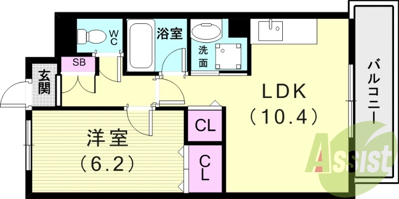 1階の間取り図