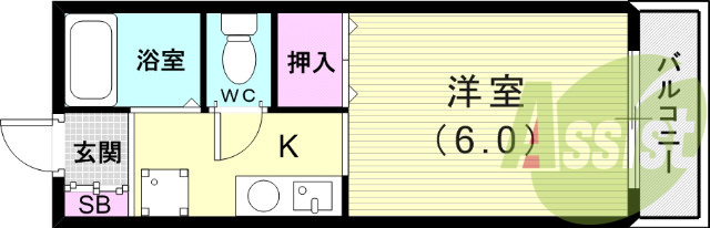 1階の間取り図