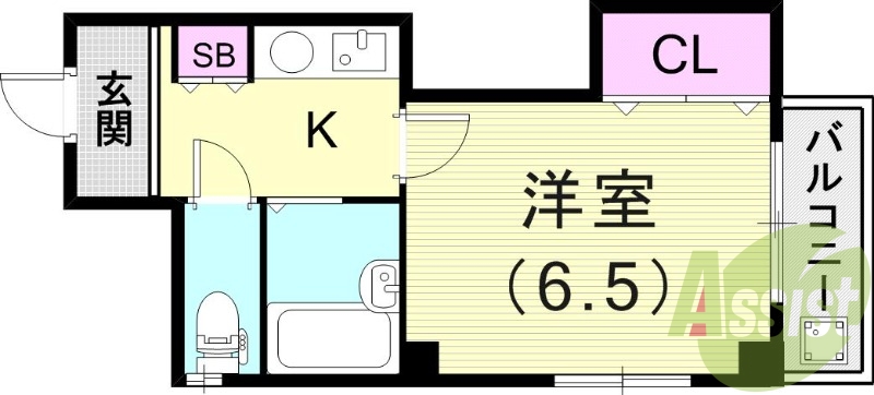 1階の間取り図