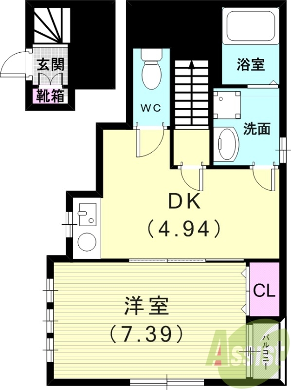 2階の間取り図