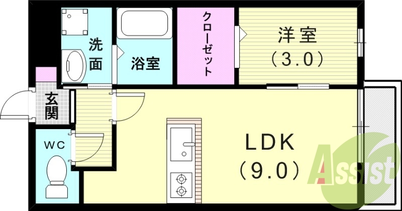 2階の間取り図
