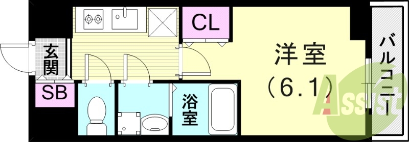 4階の間取り図