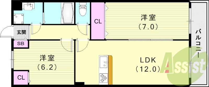 3階の間取り図