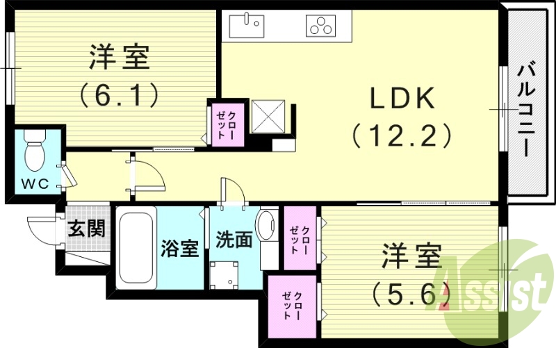 1階の間取り図