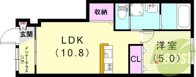 1階の間取り図