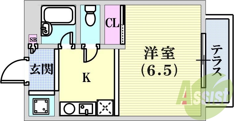 冷蔵庫置場がございます。