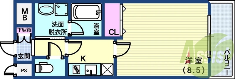 4階の間取り図