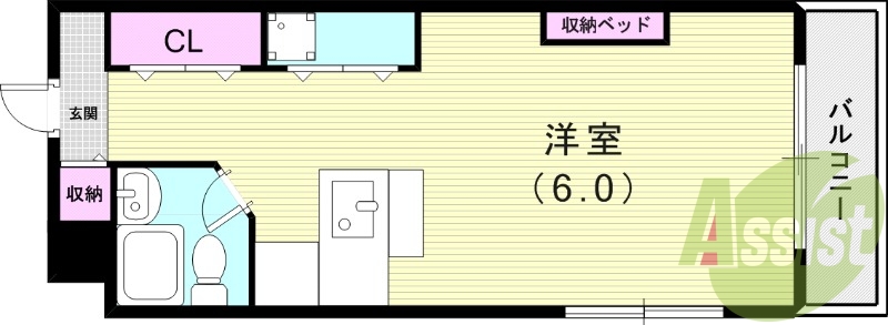 2階の間取り図
