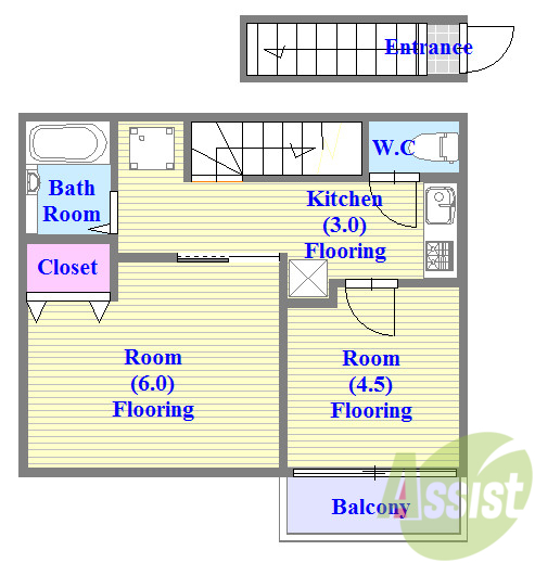 人気の全室フローリング。収納スペースも充実しています。