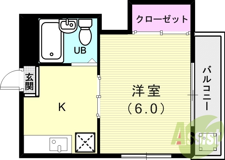 2階の間取り図
