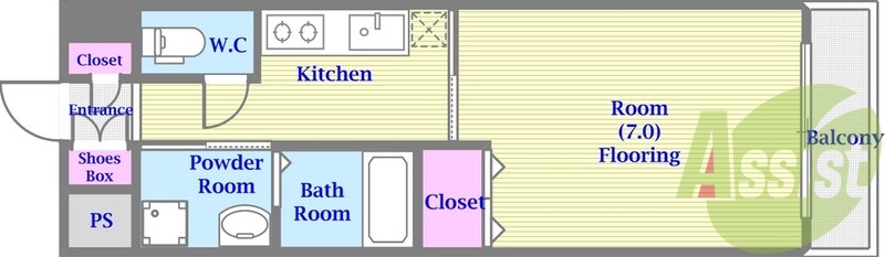 4階の間取り図