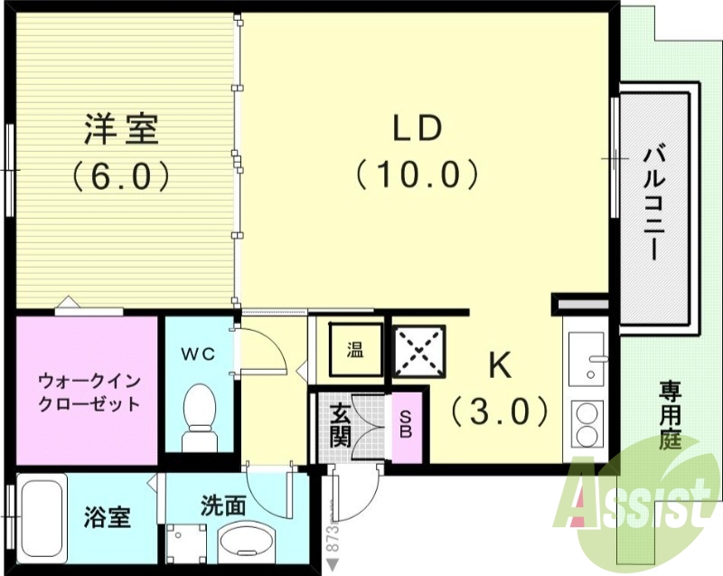 1階の間取り図