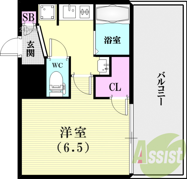 6階の間取り図