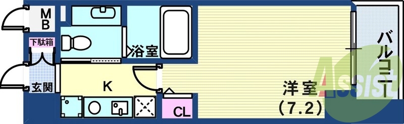 2階の間取り図