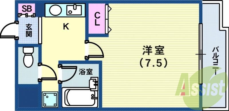 9階の間取り図