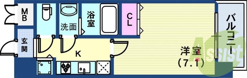 8階の間取り図