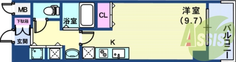 9階の間取り図