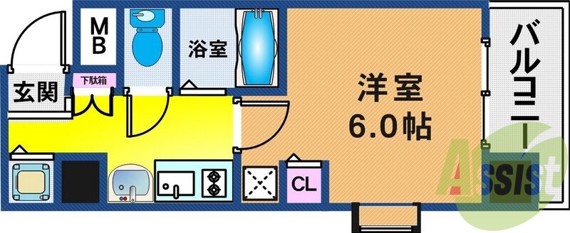 5階の間取り図