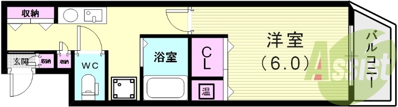 2階の間取り図