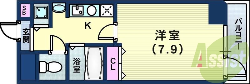 7階の間取り図