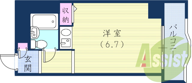 4階の間取り図