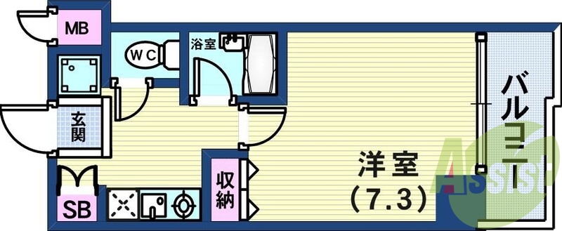 8階の間取り図