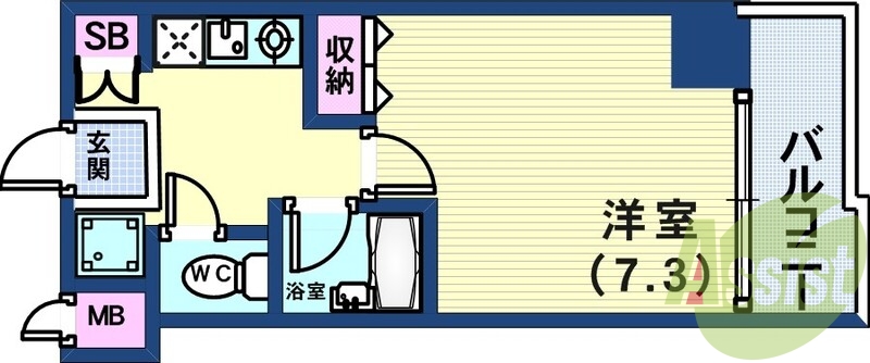 8階の間取り図