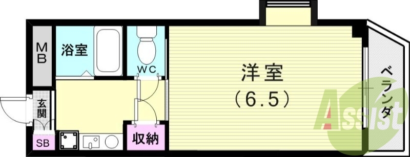 2階の間取り図