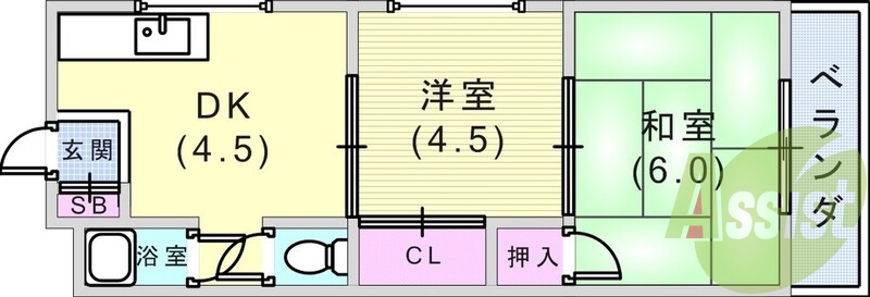 5階の間取り図