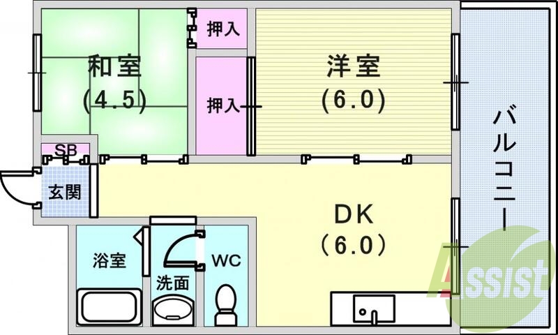 使いやすい間取りです。