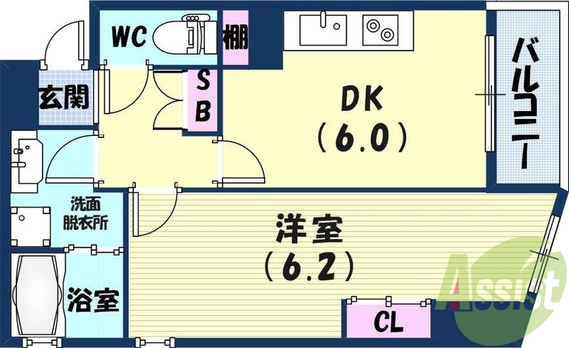 4階の間取り図