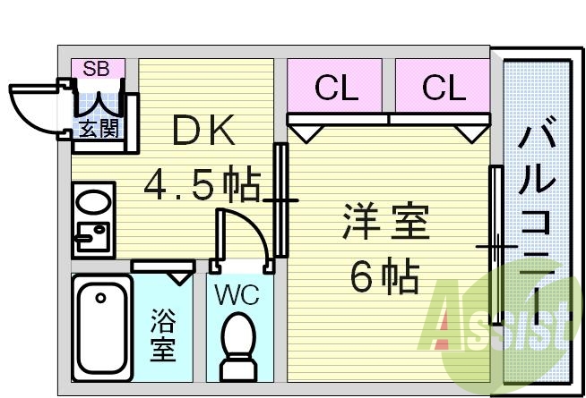 3階の間取り図