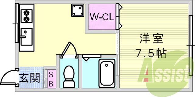 4階の間取り図