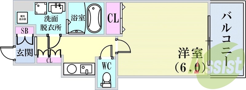 7階の間取り図