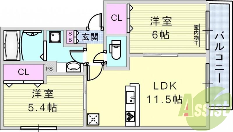 家族を守るセキュリティもしっかりしているお部屋です