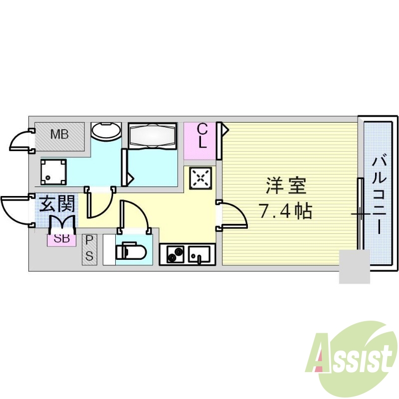 2階の間取り図
