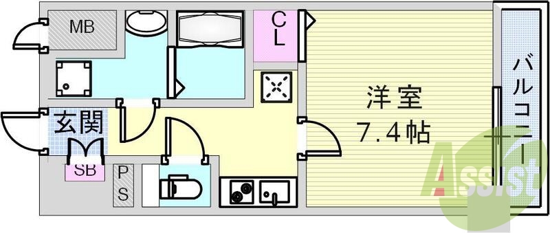 7階の間取り図